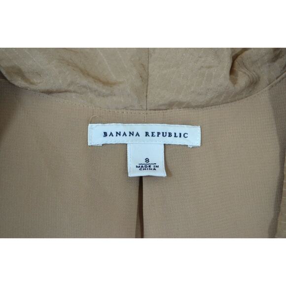 Banana Republic Silk True Wrap Dress 8 Brown - Picture 7 of 7